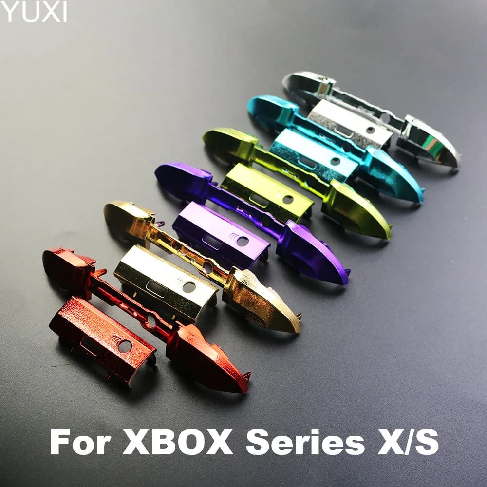 Sostituzione YUXI per Controller Xbox Series X S paraurti cromati elettrolitici LB RB pulsanti On/Off pulsante guida Surround Trigger