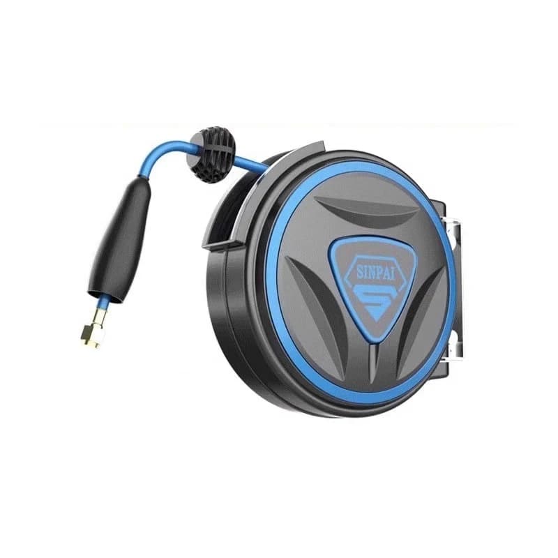 Avvolgitubo Automatico Retrattile 10/15/20M, Avvolgitore Elettrico Rotante per Tubi, Macchina per Lavaggio Auto e Irrigazione Giardino, Avvolgitore Telescopico