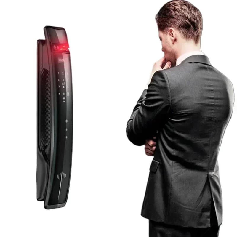 Serratura Intelligente per Porta con Visione Remota WIFI Completamente Automatica, Allarme Anti-Effrazione, Promemoria Batteria Scarica
