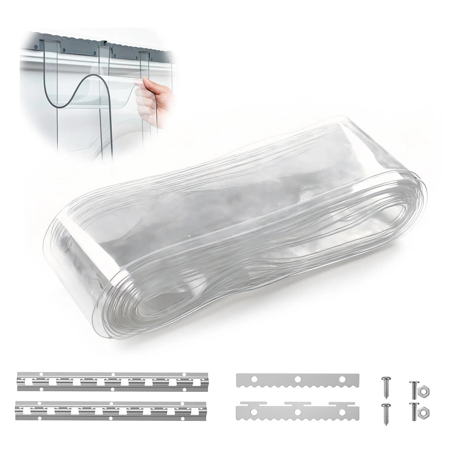 Multipurpose Waterproof Door Insulation Strips, Protective Film Resistant to Usura, Summer Fresh and Winter Warm