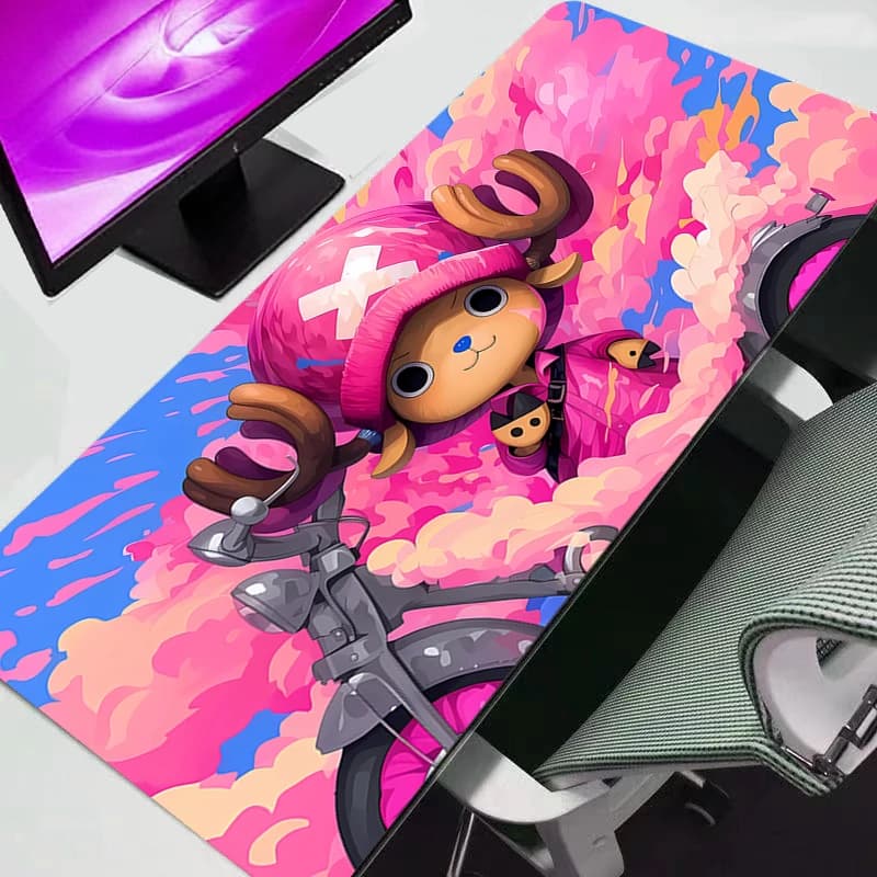 Tappetino per Mouse One Piece Anime Accessori per Gaming Mousepad Gamer PC Completo Tastiera Computer Tappetino da Scrivania Varmilo Tavolo Anime Max XXL