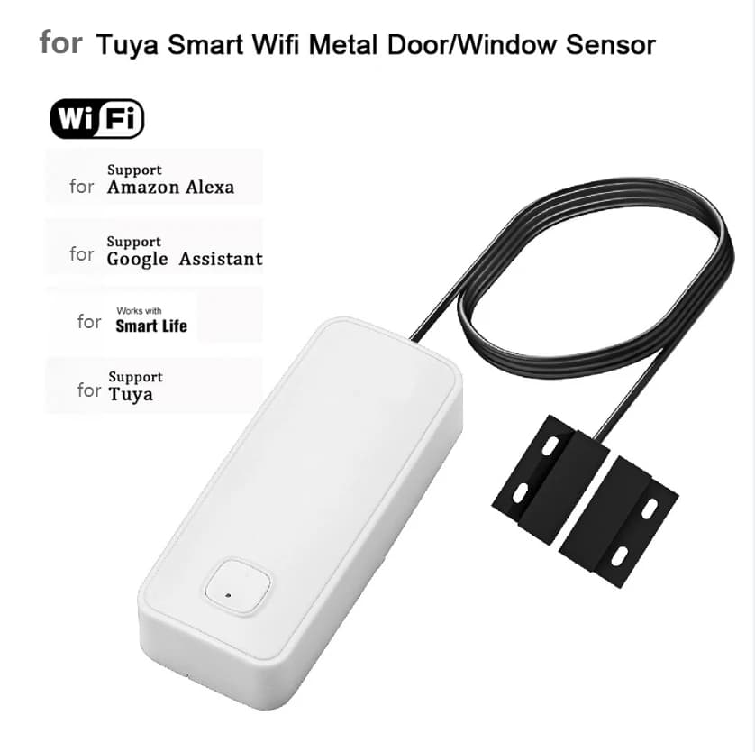 Home Smart WiFi Porta Finestra Sensore magnetico Per-TUYA Smart Per SMART Per-LIFE App Interruttore di allarme di sicurezza a induzione Accessori