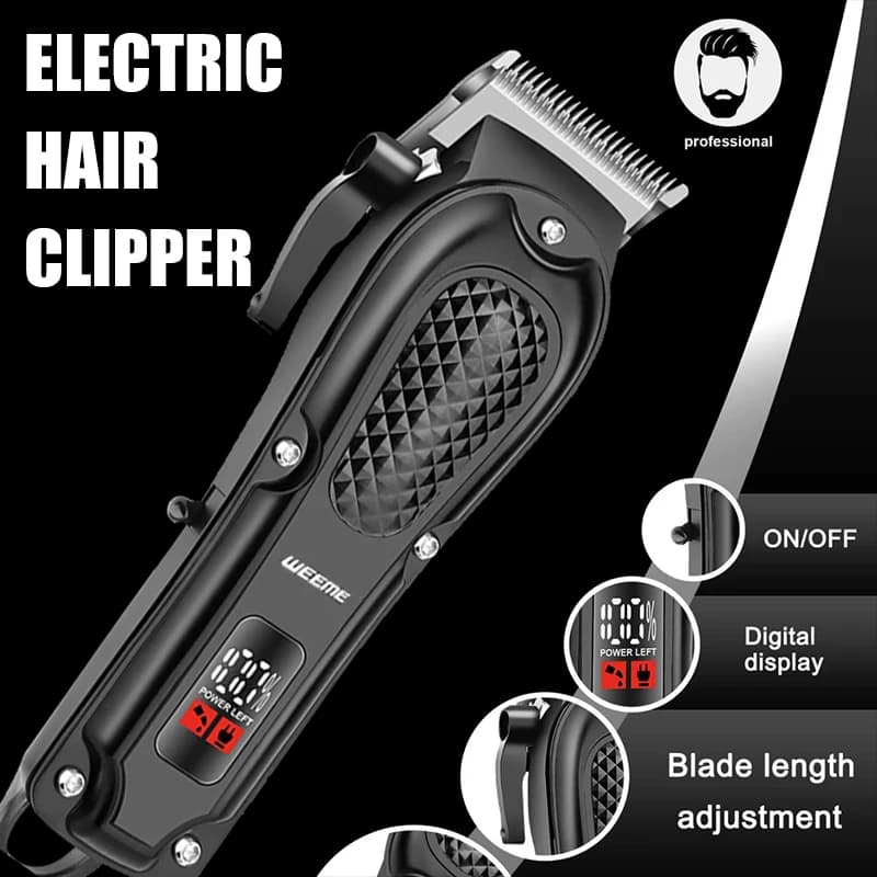 Electric Haircuts Vintage T9, Quick USB Charging, Barbiere Razor, Hairdresser Trimmer