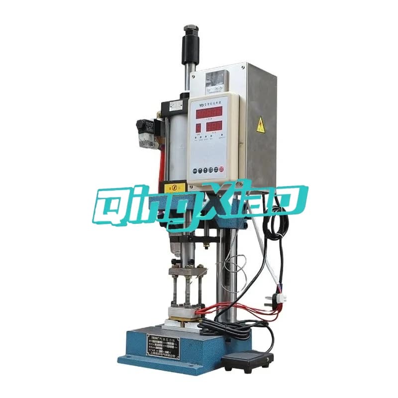 Pressa Pneumatica a Caldo 300KG a Colonna Singola con Forza Regolabile 110V 220V, Attrezzatura Automatica per Punzonatura con Controller di Precisione