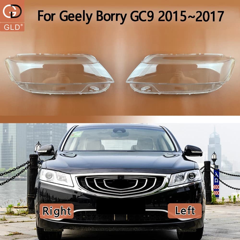 Front Headlamp Cover Transparent Lampshades 2015 2016 2017 For Geely Borry GC9 Lamp Shell Masks Headlight Shade Lens Plexiglass