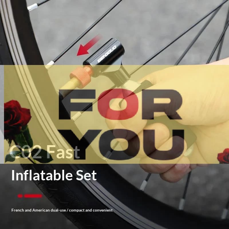 【OD】Bicycle CO2 Pump Mini Portable Hand Cycling Tire Tube Inflator Aluminum Alloy Bike Air Pump Schrader Presta Valve AV FV