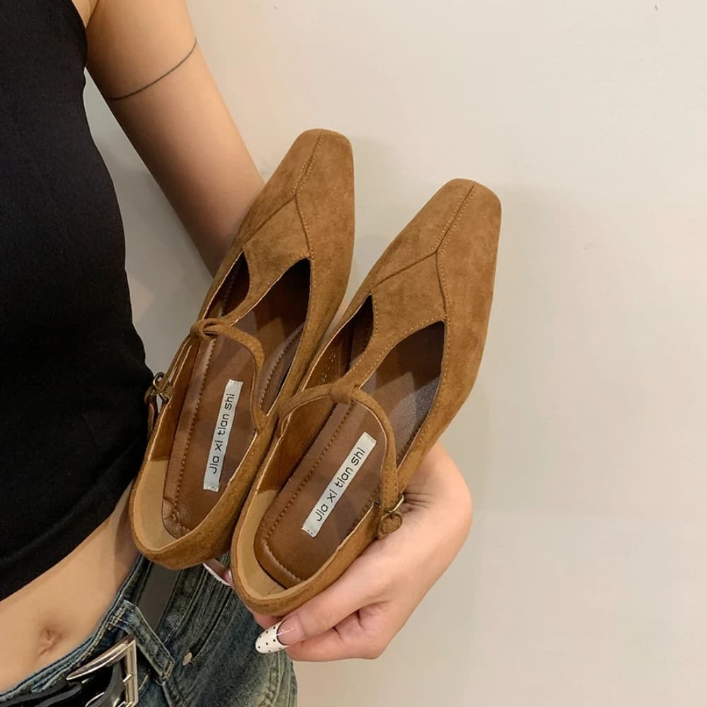 2026 Scarpe Basse da Donna di Design con Stampa Leopardata, a Punta, Modello Mary Jane, Morbide, Stile Balletto Britannico, Mocassini Casual