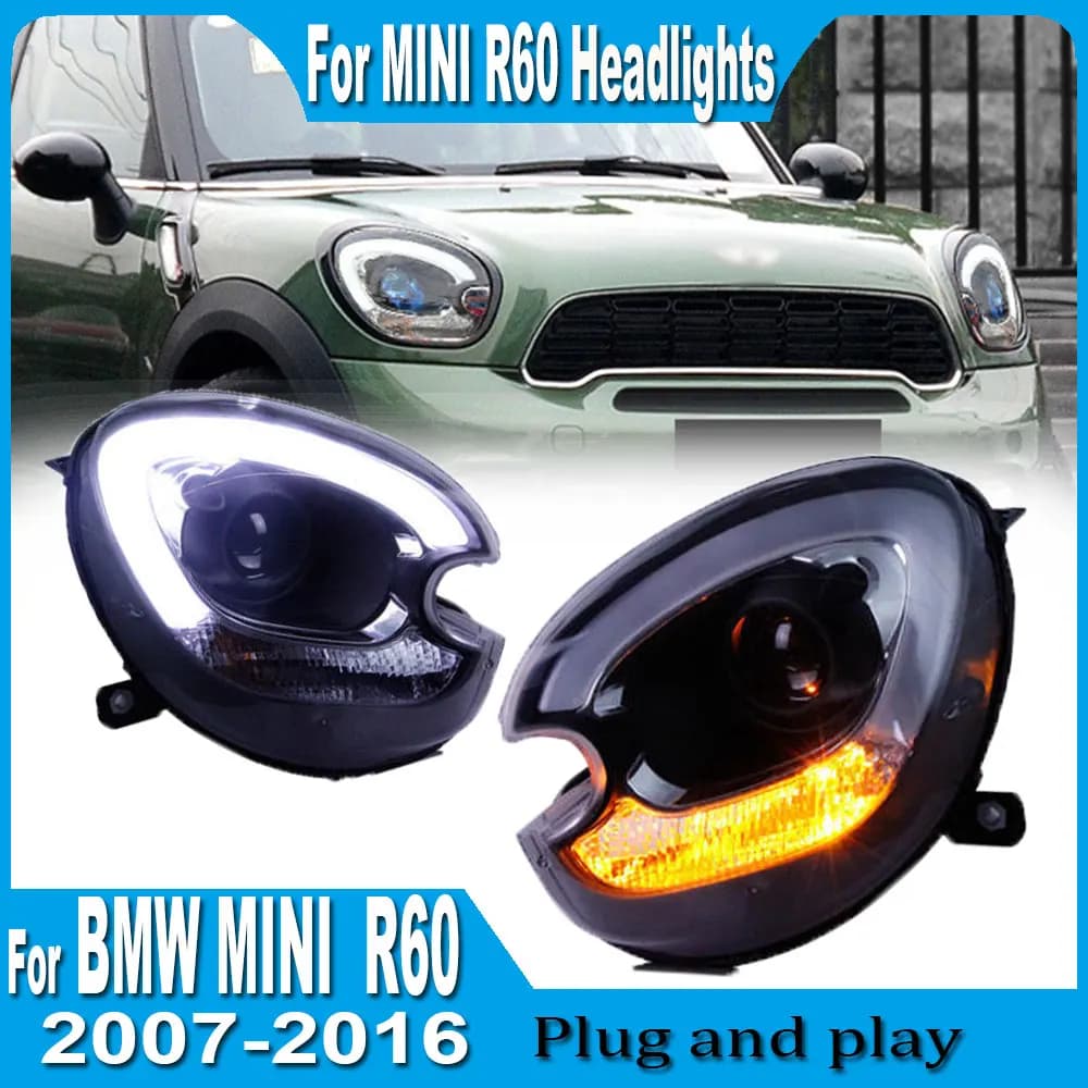 Faro Per BMW MINI Countryman R60 2007 2008 2009 2010 2011 2012 2013 2014 2015 2016 Fari Proiettore A LED Lente Automotive