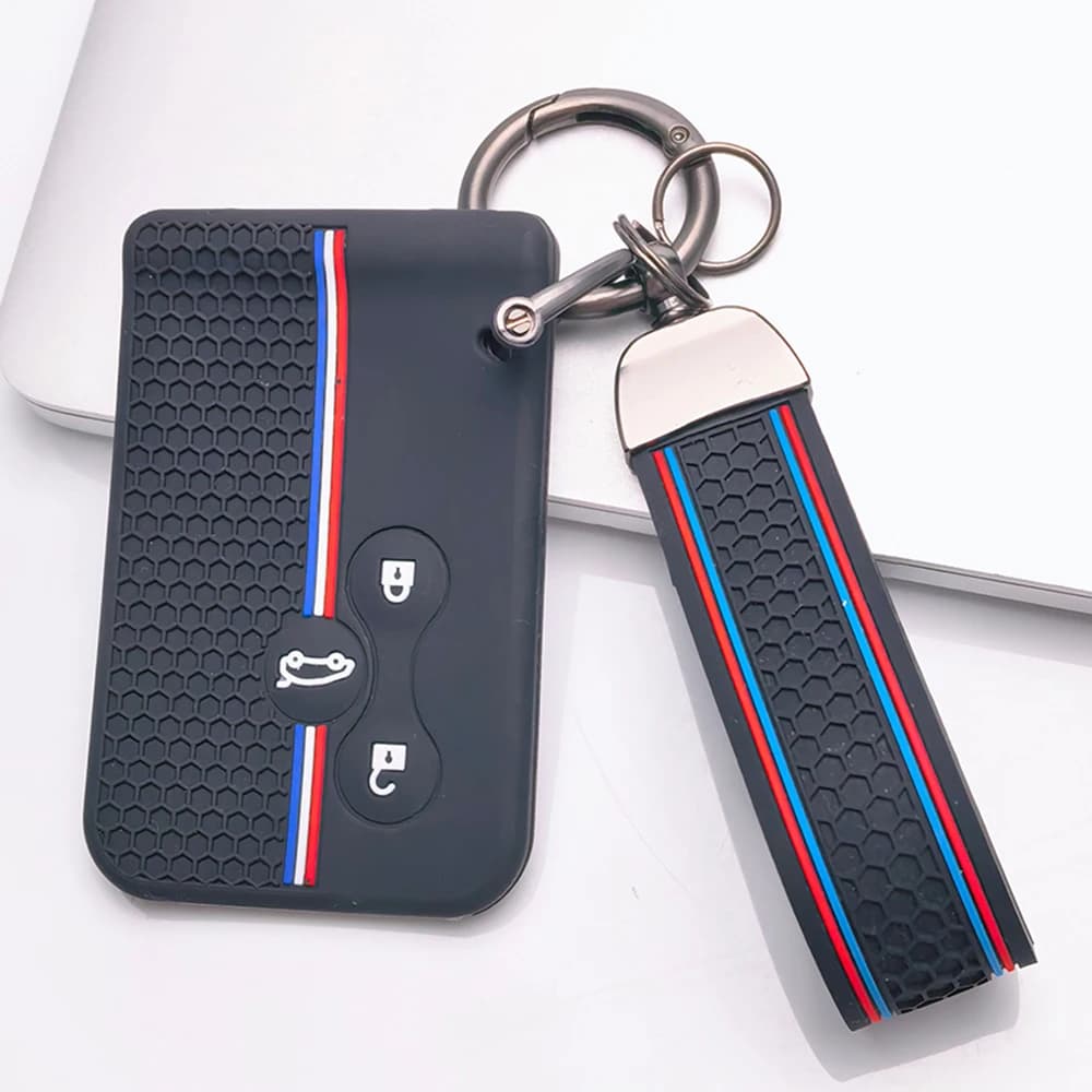 Silicone Car Key Card Case Cover Protector For Renault Clio Logan Megane 2 3 Koleos Trafic Captur Grand Scenic 3 Accessories