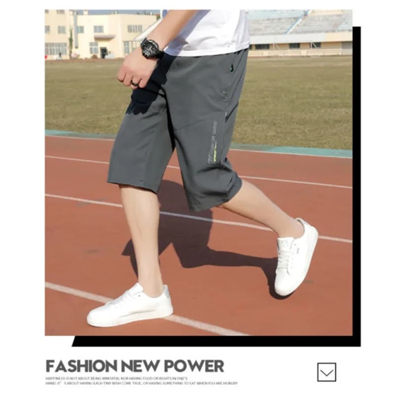 Pantaloncini Estivi Leggeri e Traspiranti da Uomo, 7 Minuti, per Allenamento Completo all'Aperto, Assorbenti e ad Asciugatura Rapida per Sport