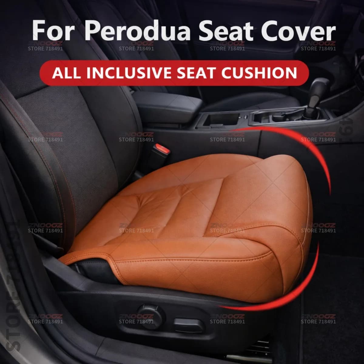 Support for Auto Seat Legs Perodua Myvi Axia Ativa Bezza, Extensive Memory Foam Cover, Extensible Bearing, Interior Accessories
