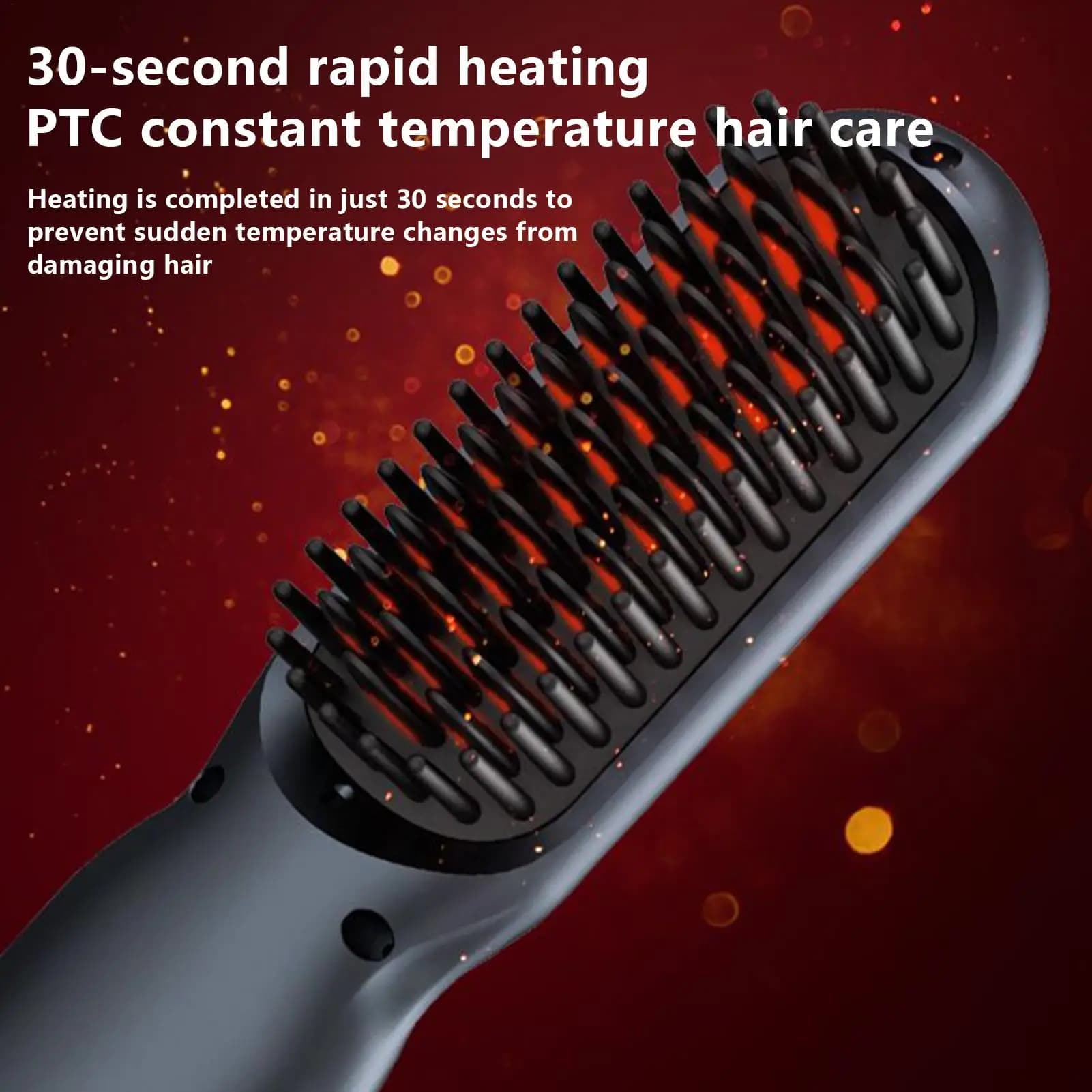 Brush to smooth hair 3600mAh Negative ions comb to smooth fifth generation wireless hair combs not damaging for home use