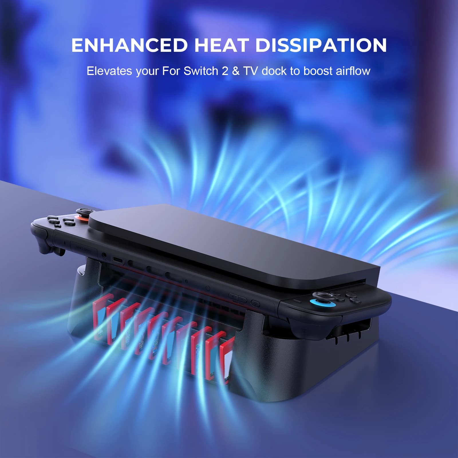 Supporto base orizzontale per console di gioco per Nintendo Switch2 Supporto per console di gioco Supporto orizzontale Accessori per Switch/OLED