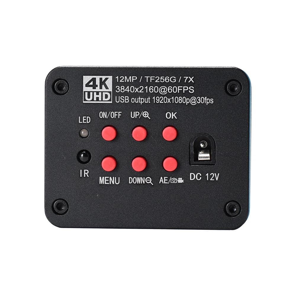 12MP Vero Video Ultra HD 4K 2160P USB HD-MI Microscopio Digitale Fotocamera Lab Rilevata Video Industriale 4K Fotocamera