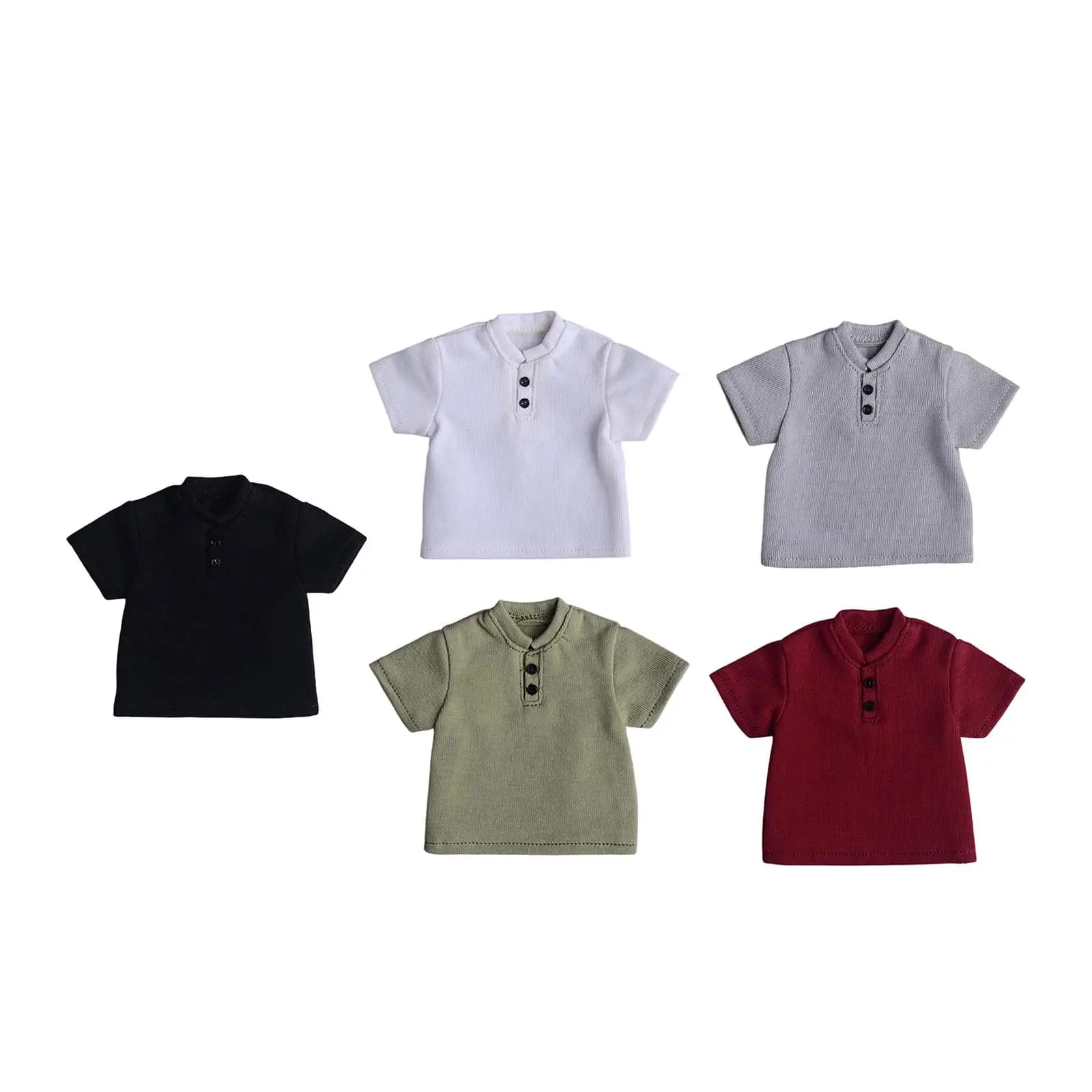 Abbigliamento per action figure in scala 1/9, maglietta a maniche corte in miniatura, abbigliamento per figure maschili da 6 pollici, alla moda, per collezionisti di personaggi dal corpo robusto