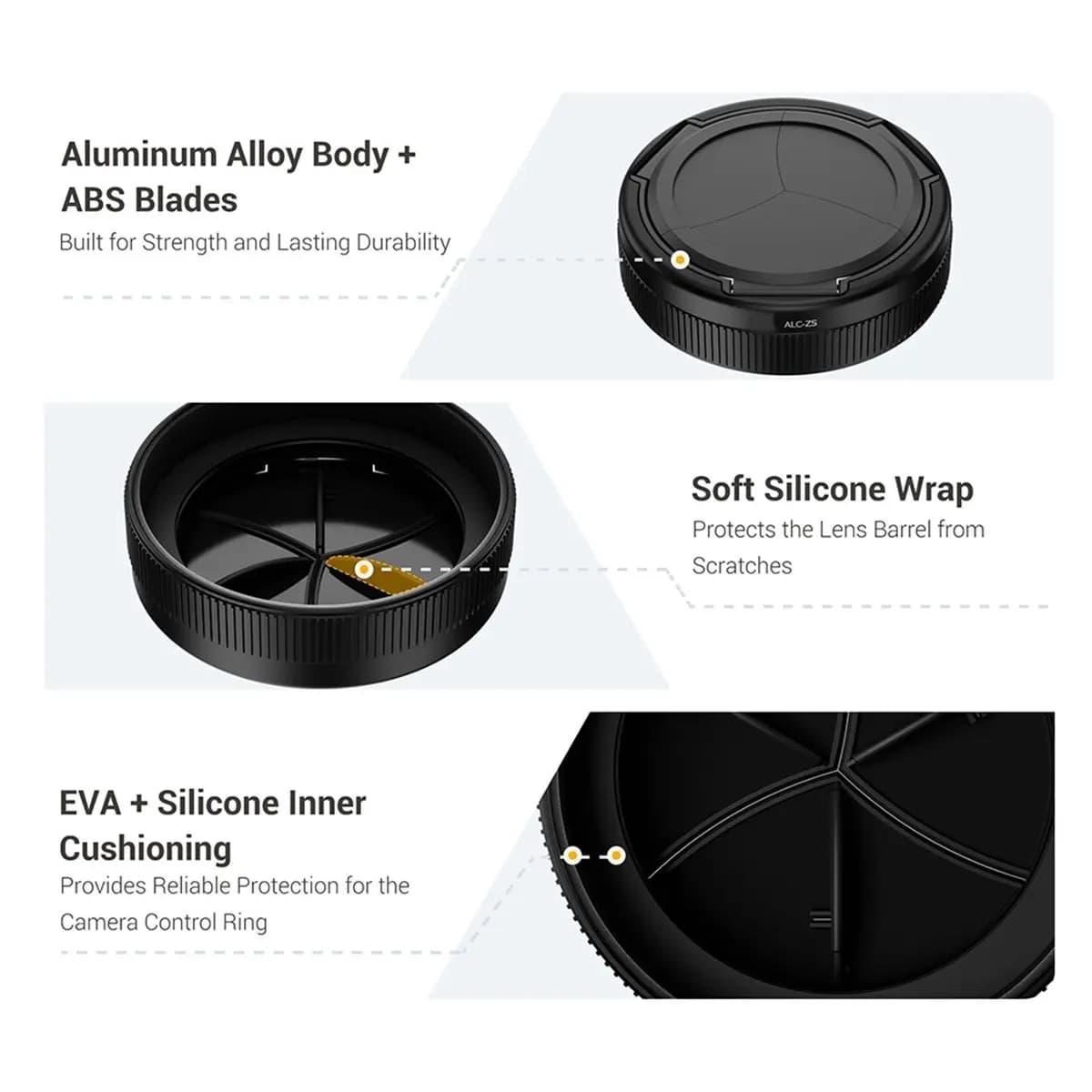 N05R For Panasonic ZS99 TZ99 Auto Lens Cap Auto Open Close Lens Cap Cover for Panasonic Lumix ZS99 TZ99 Camera Accessories