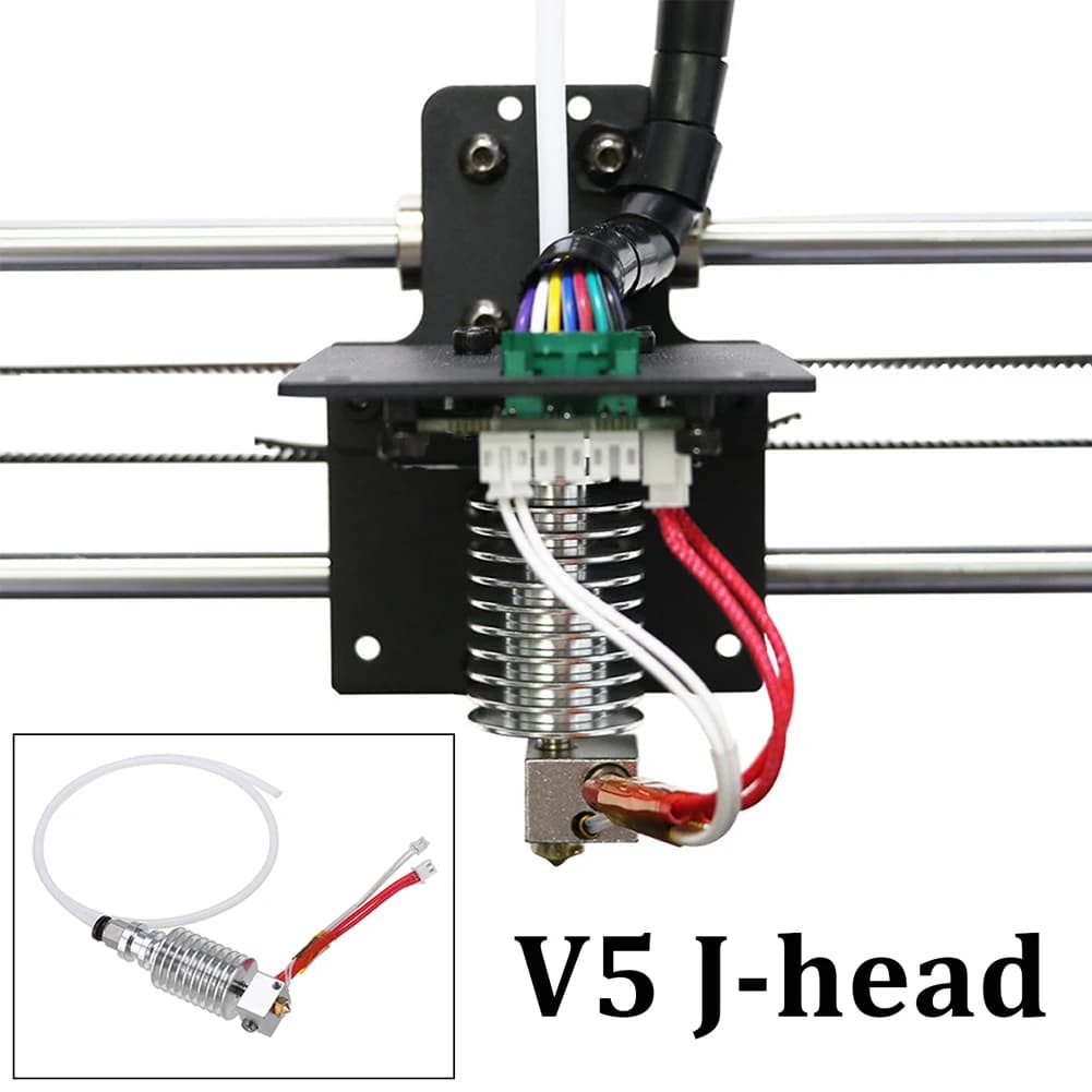 3D Printer Parts 12V Hot End Kit Head V5 J Kit hot end 1.75 mm filament extruder for 3D Extruder Printer Anycubic I3 Mega
