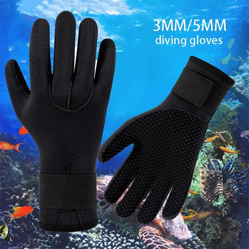 Nuovi guanti da immersione per adulti in neoprene 3mm 5mm guanti termici per pesca subacquea antiscivolo surf nuoto kayak paga guanti da snorkeling