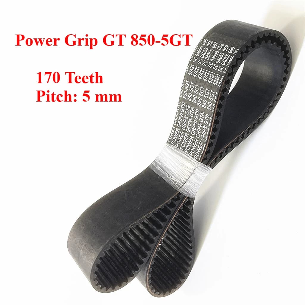 Power Grip GT 850-5GT 170 Teeth Pitch: 5 mm Timing Belt Robot 3D Printer Engraving Machine Centrifuge Neoprene Drive Belt