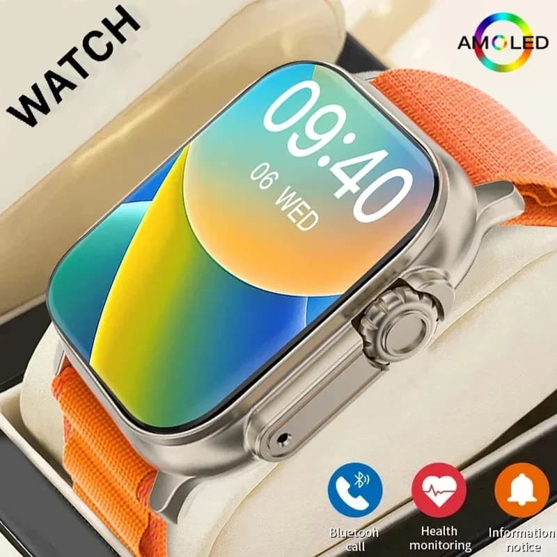 LAXASFIT Smart Watch Bluetooth Talk Smartwatch Poster Cardiofrequency Watch for Android IOS Man Woman