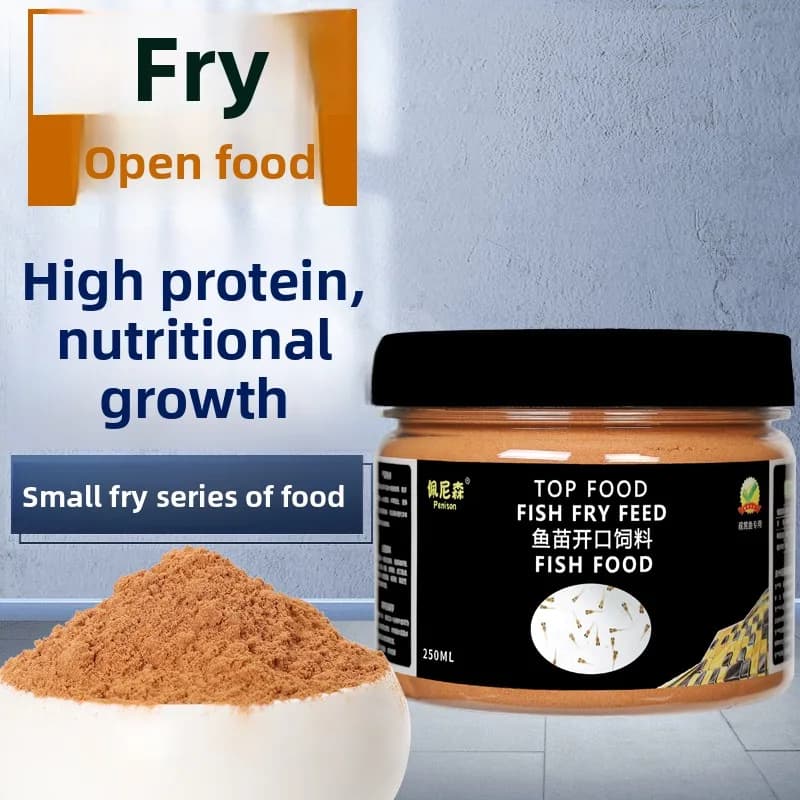 PENISON Powder Baby Fish Food, Fry Starter Feed for Guppy Fry,Mini Parrot,Koi Fry,High Protein Micro Powder for Small Baby Fish