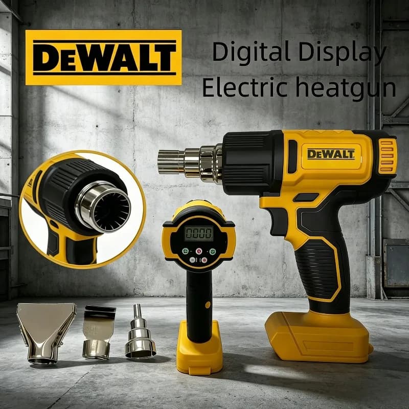Pistola Termica a Batteria DEWALT (Solo Corpo Macchina) per Termoretrazione, Soffiatore Termico Industriale, Pistola ad Aria Calda Elettrica per Batteria DEWALT