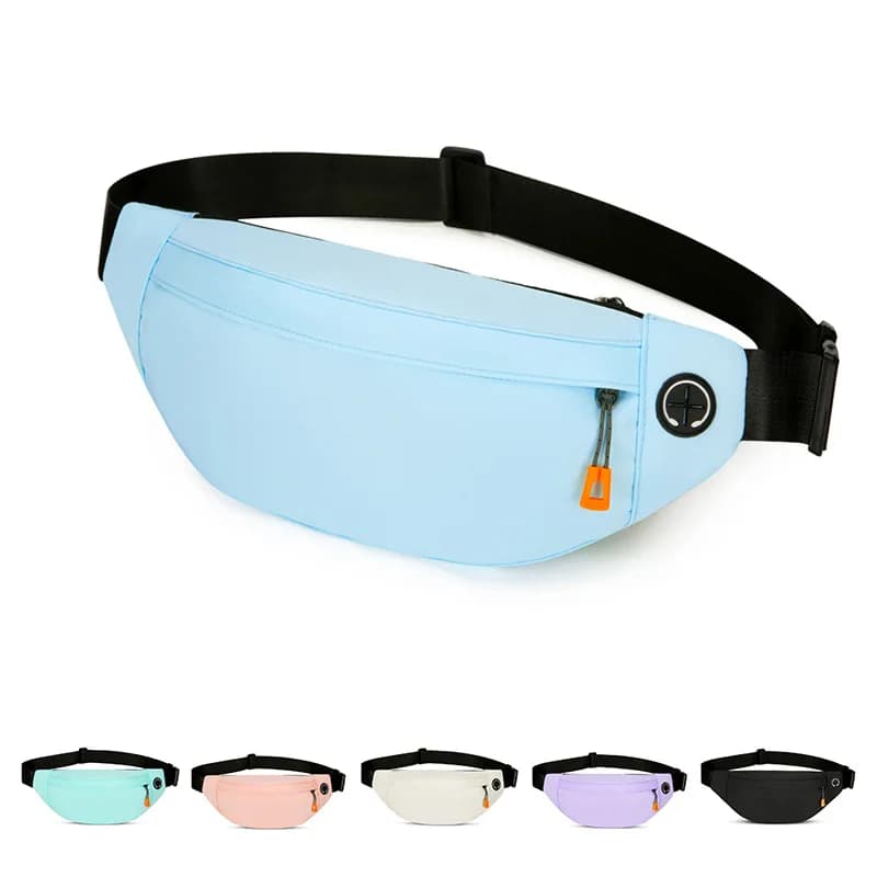 Men's and Women's Running Waist Bag, Light Fitness Belt, Waterproof Multifunctional Waist Bag for Marathon Sport and Running