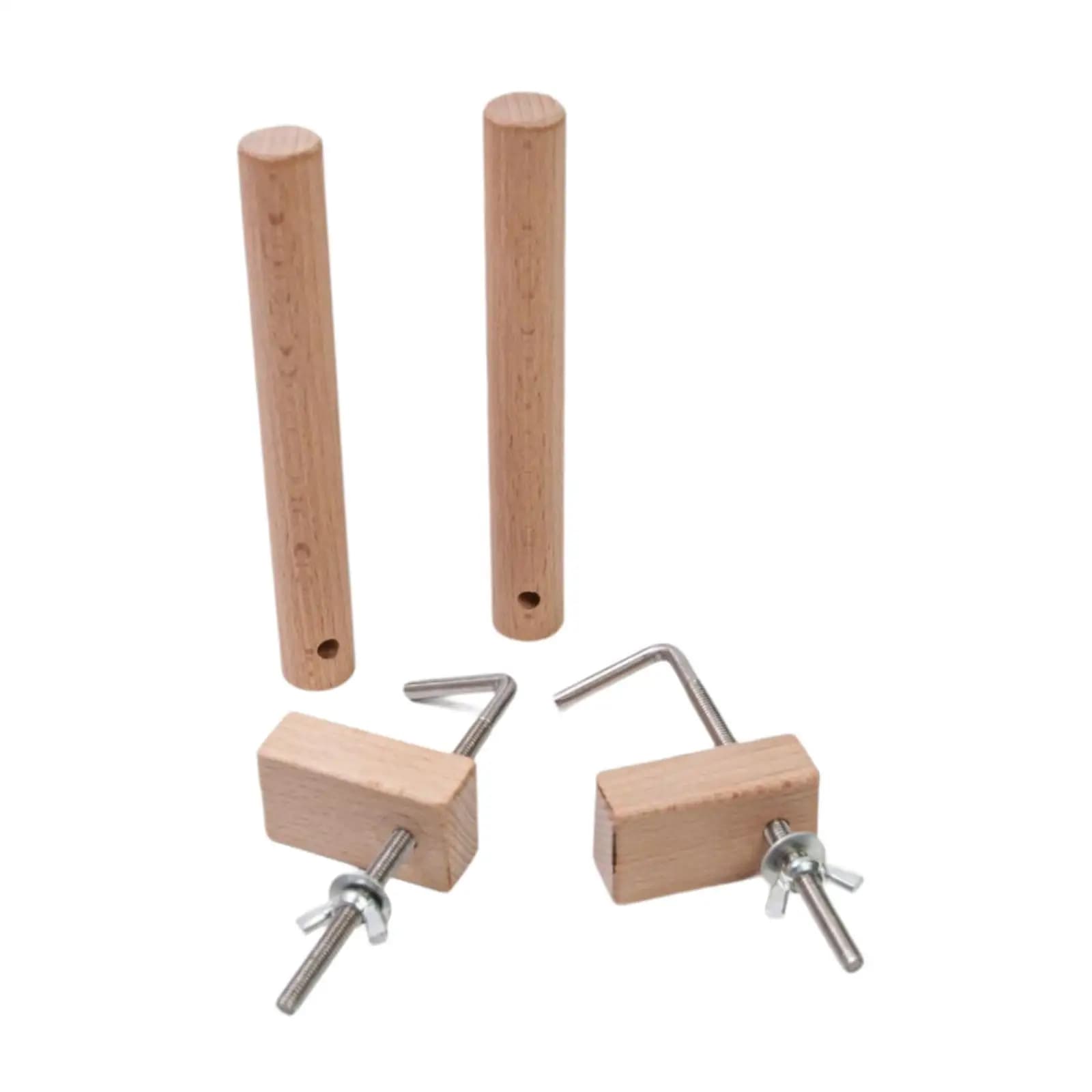 2Pcs Warping Pegs and Clamp Warping Clamp Clips Thickness 0-9.3cm Jig Bracelet Maker DIY Weaving Braiding Weaving Loom Pegs