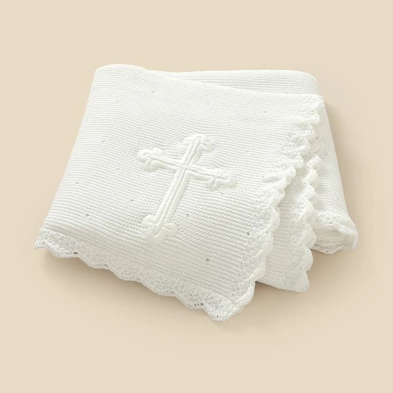 Coperte in Maglia di Cotone per Neonati 100*80cm, Super Morbide, Calde e Traspiranti, per Passeggino, Culla, Fasciatoio, a Quadri, Struttura Cellulare