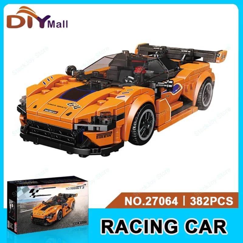 MOC Speed Vehicle Hypercar City Car MOC Building Kit Top Sports Car Model Modular Technical Simulation Toy Holiday Gift for Kid