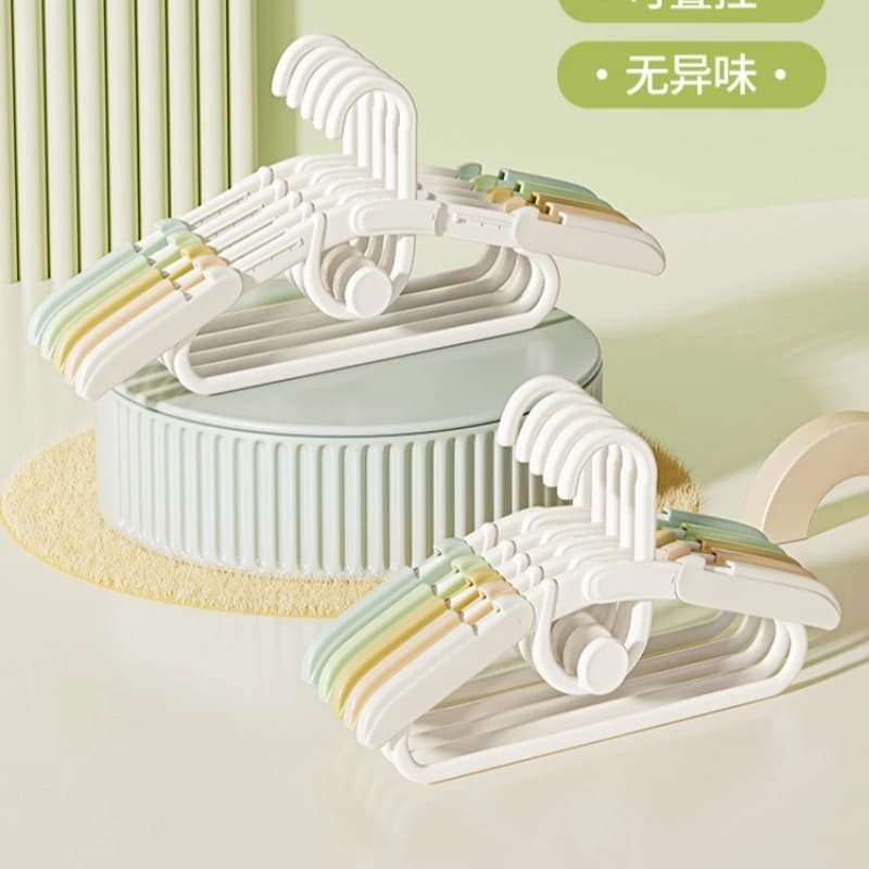 10 Pieces Baby Clothes Hanger, Special Newborn Baby and Child Clothes Hanger, Home Clothes Dryer