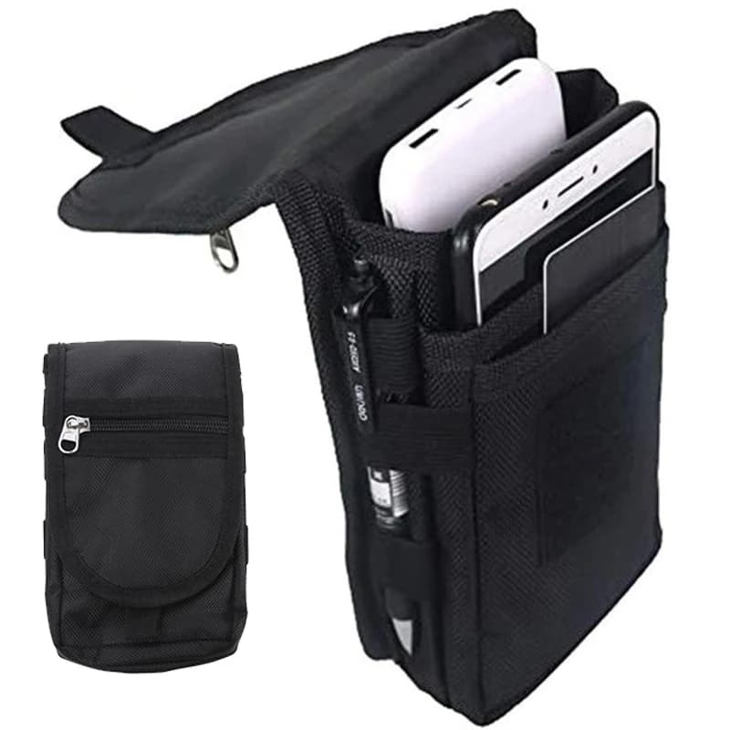 1PC verticale Oxford cellulare clip da cintura custodia per fondina borsa portafoglio porta carte custodia marsupio multistrato per uomo