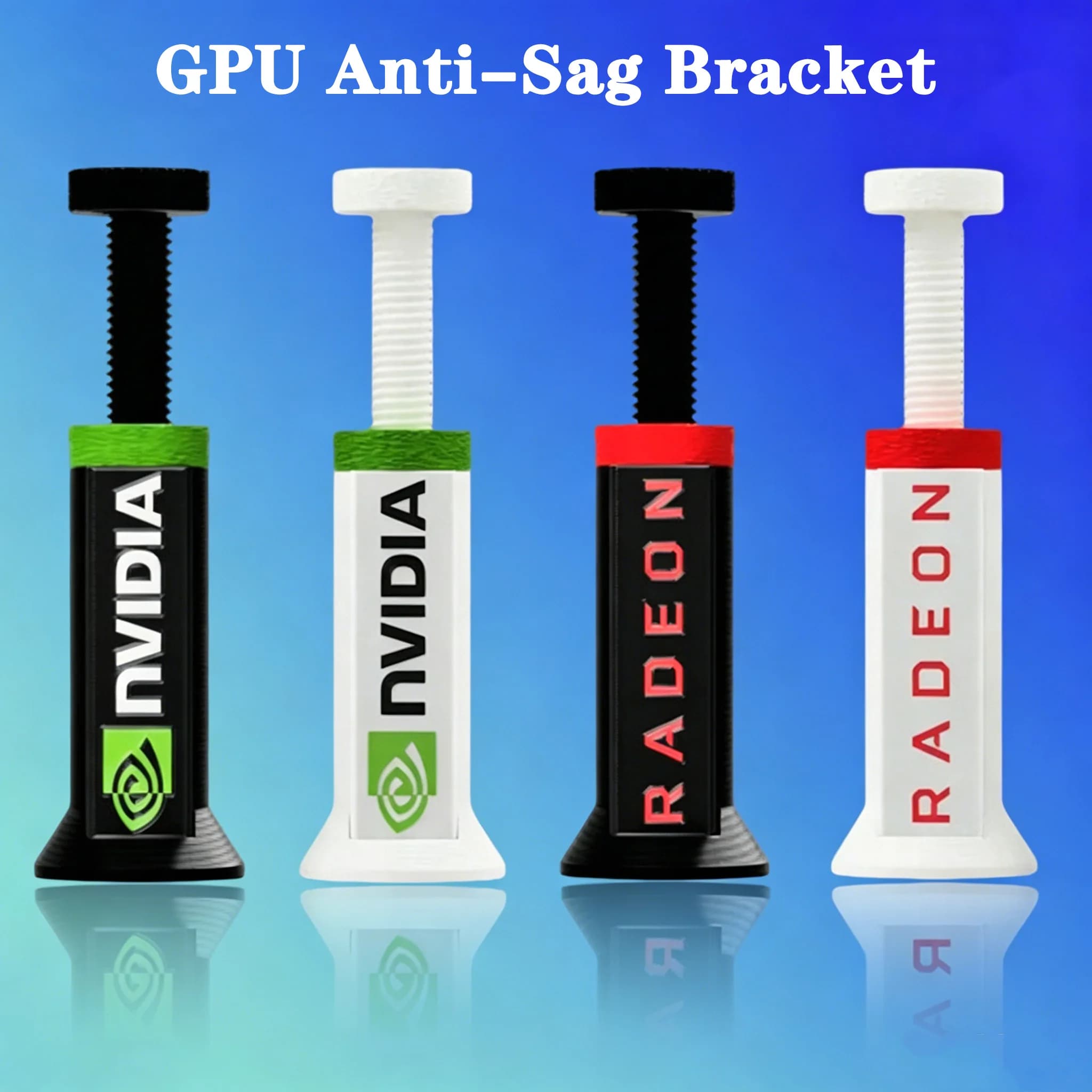 NVIDIA Vertical telescopic rotation stand for graphics card. Compact and exquisite. Prevents graphics card from bending.