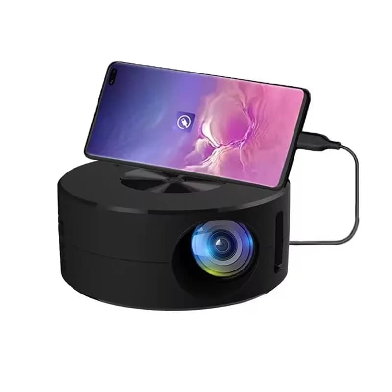 Mobile phone screen mirror portable children's monitor mobile phone animation 1080P CRT mini projector home projector