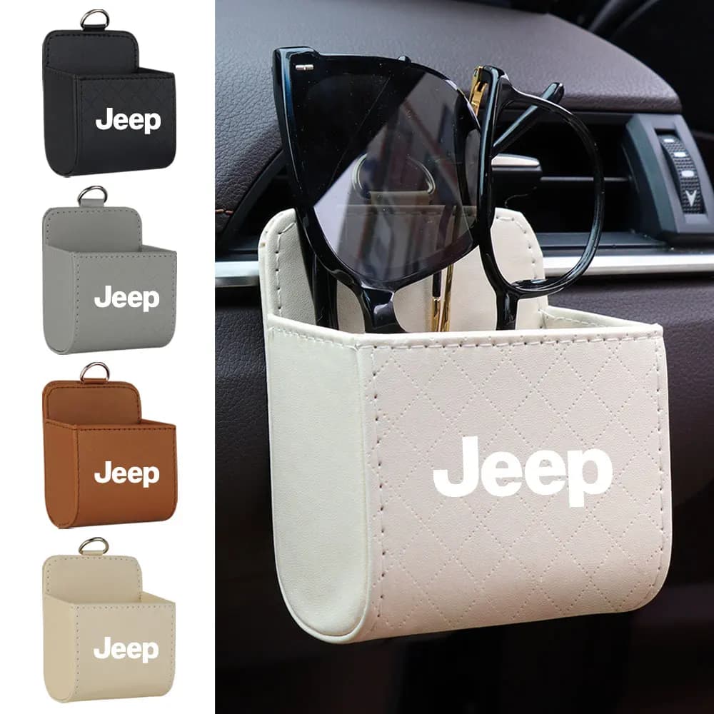 Contenitore portaoggetti per presa d'aria condizionata per auto, organizer da appendere per Jeep Renegade Compass Grand Cherokee Wrangler JPB Gladiator