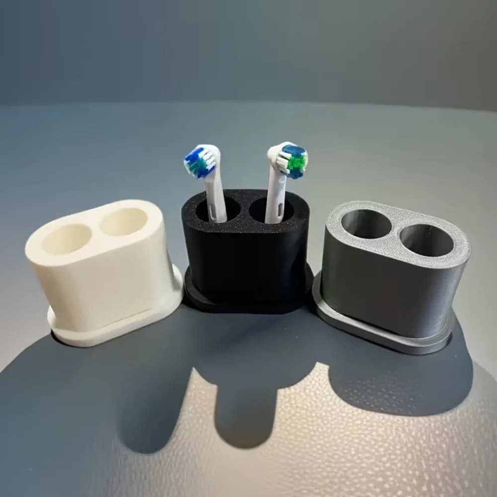 Space Saving Bathroom Counter Organizer Mini Storage Case For Replacement Electric Toothbrush Heads Holder