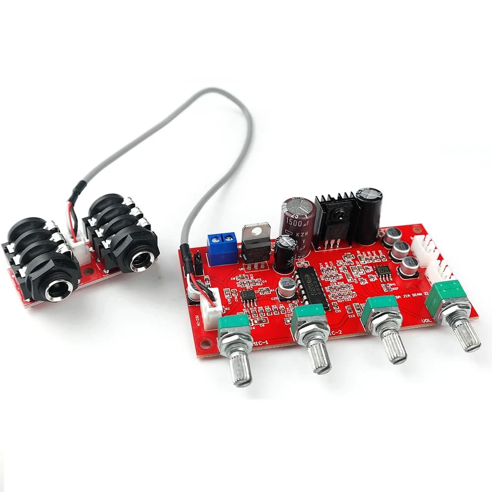 PT2399 Microfono digitale o Scheda amplificatore Piastra Karaoke Reverb Preamplificatore Riverbero NE5532 M65831 Op Amp