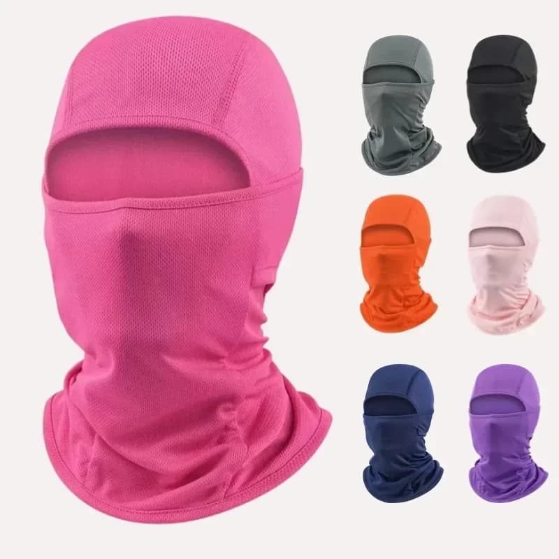 Passamontagna tattico Maschera a pieno facciale Escursionismo ad asciugatura rapida Ciclismo Caccia da campeggio AirsoftHood Cap Copri testa per bici Estate Uomo Donna