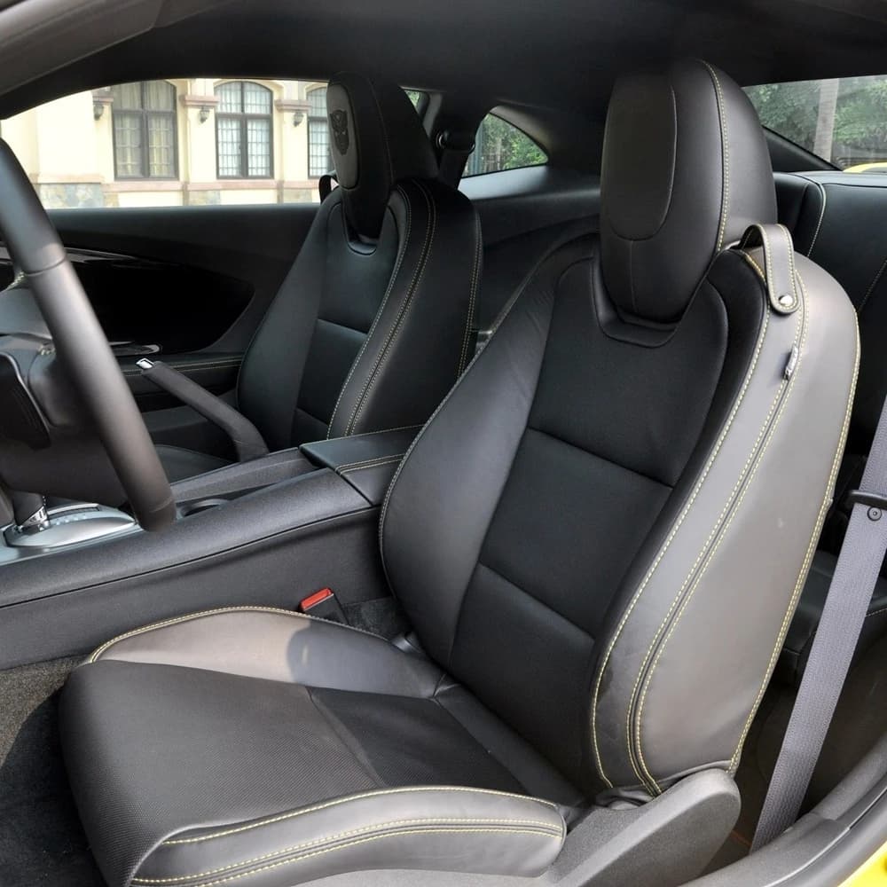 For Chevrolet Camaro V 2009 2010 2011 2012 2013 2014 2015 2016 PU Leather Custom Car Seat Covers Full Set Interior Accessories