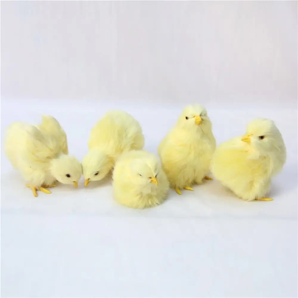 Accessorio Fotografico, Decorazione per la Casa, Adorabile Uccellino Realistico, Pulcino di Pasqua Simulato in Peluche