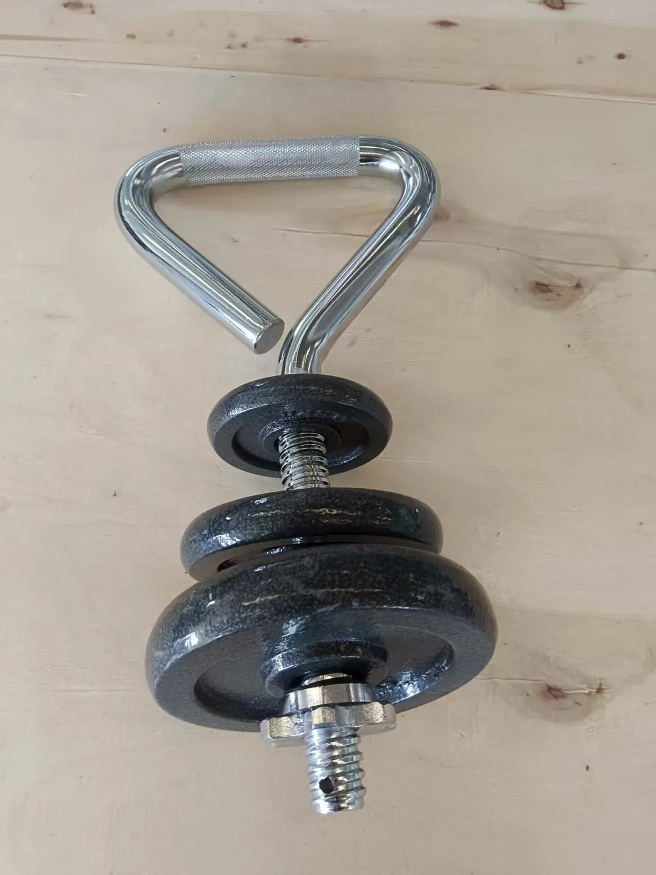 Adjustable Handle for Kettlebell for Weights and Discs, Strength Training at Home or Gym
