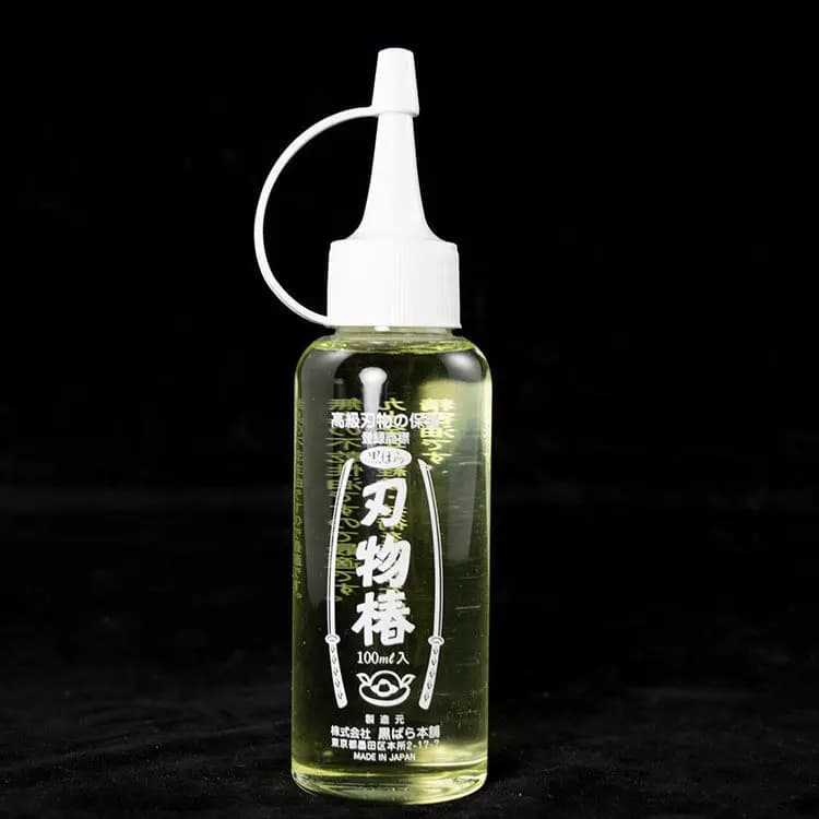 Olio Antiruggine per Manutenzione Coltelli, Olio Protettivo per Forbici e Coltelli da Cucina, Naturale Originale Giapponese, Flacone da 100ml