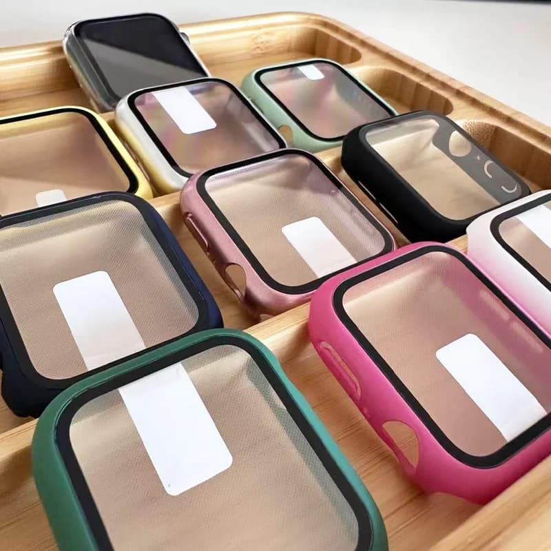 Tempered Glass+Cover For Apple watch 11 Case 46mm 42mm 45mm 41mm 44mm 40 Screen Protector Apple Watch Accessories 10 9 6 SE 7 8