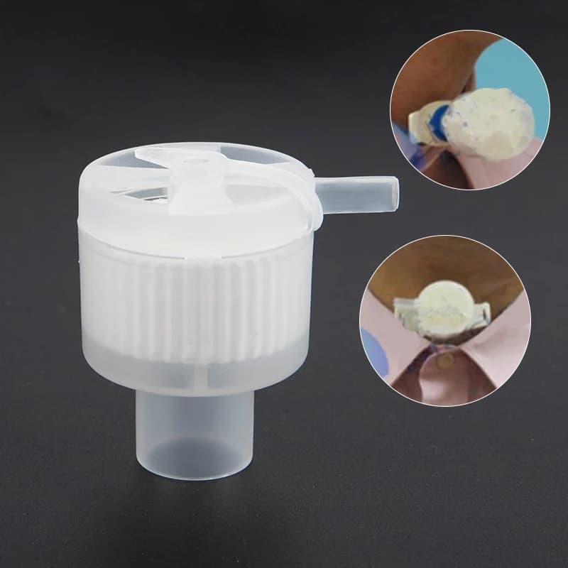 1Pc Disposable Steriled Heat Moisture Exchangers Trach Vent HME Filter.