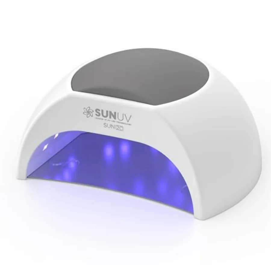 UV lamp for Gel Nail Polish, UV LED Nail Lamp with 4 Timer Settings, Automatic Sensor and SUN2C Removable Base