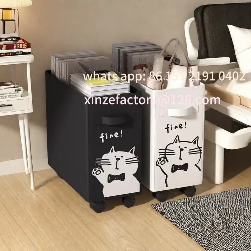 Portable Yoga Mat Storage Basket Customizable 1/2 Piece with Wheels Desk Toy Various Items Space Saving Organizer Multipurpose Folder Ope