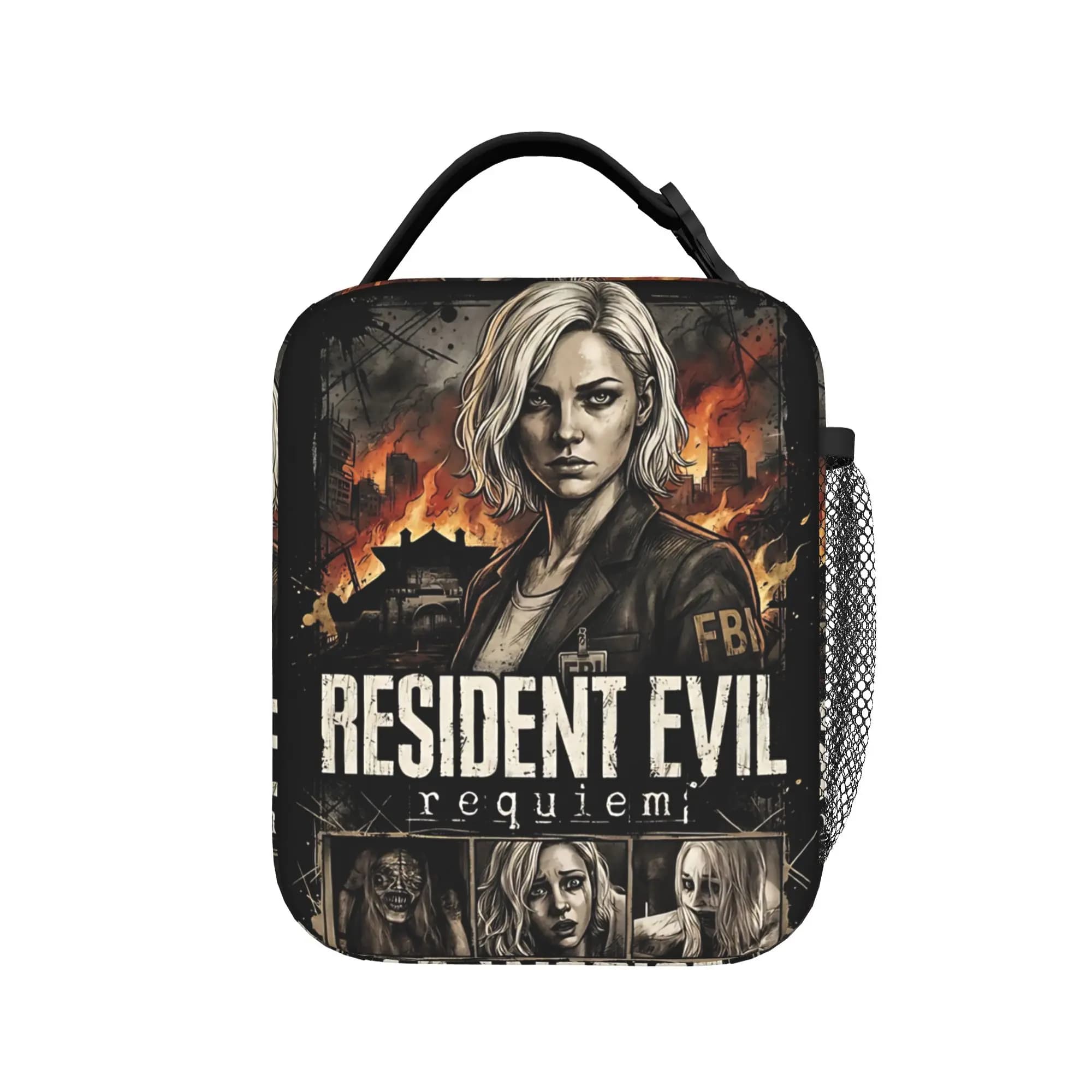 Resident Evil 9 Grace Ashcroft Introverted Analyst Lunch Bag For Child Print Lunch Box Fun Cooler Bag Thermal Lunch Bags