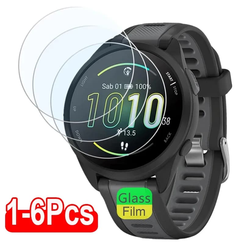 Vetro temperato per Garmin Forerunner 165 165Music 9H Premium Clear HD Protezione schermo per Garmin165 Pellicola protettiva Accessori