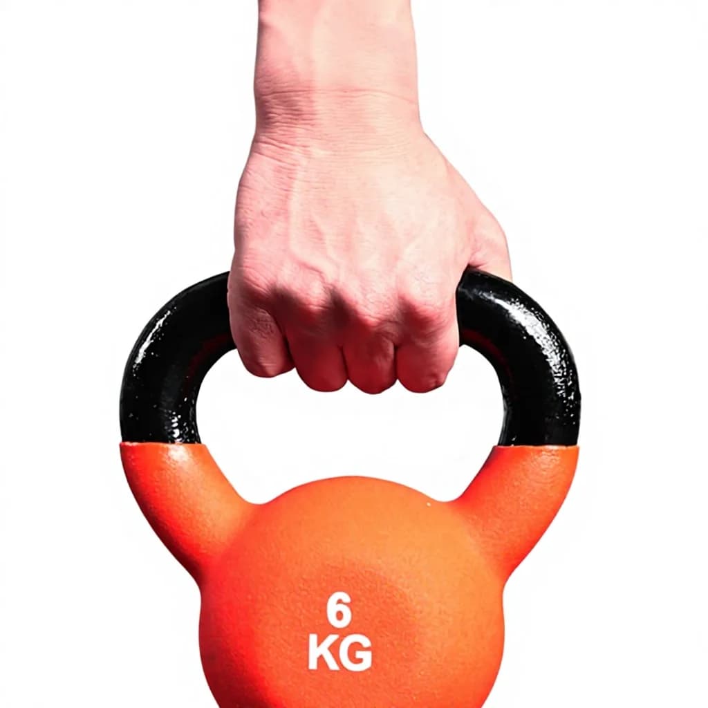 Colorful Cast Iron Kettlebell Female Fitness Resistant - Family Gym Equipment with Ergonomic Slip Handle