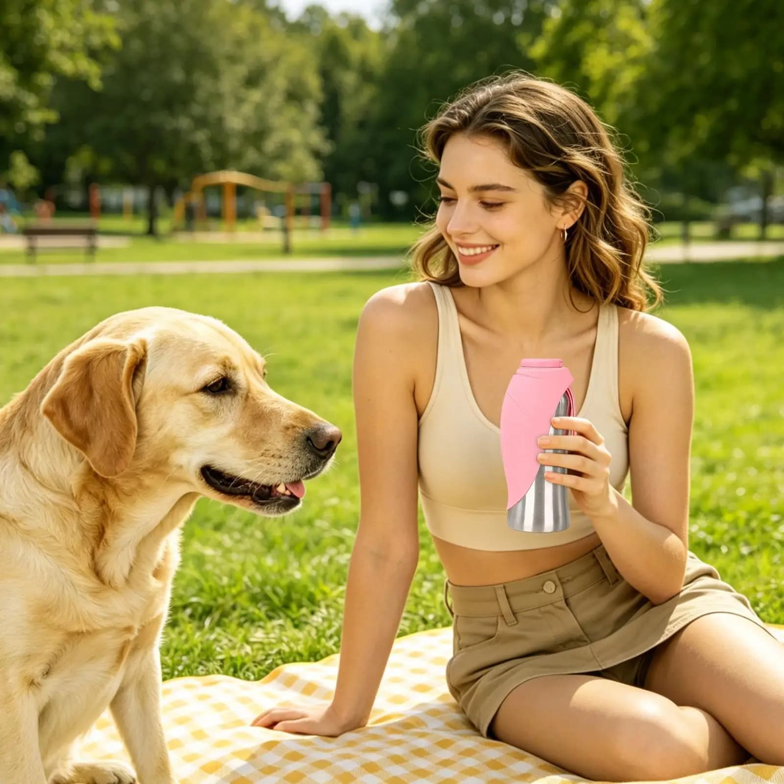 Portable Dog Water Bowl Portable Large Leak Proof Dispenser Travel Dog Bottle Water Dispenser For Kitten Small Medium Large Pet